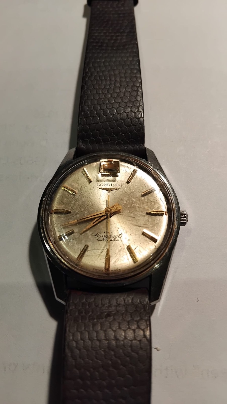 Longines Heritage Silver Men's Watch "Conquest" Automatic. For repair or spares