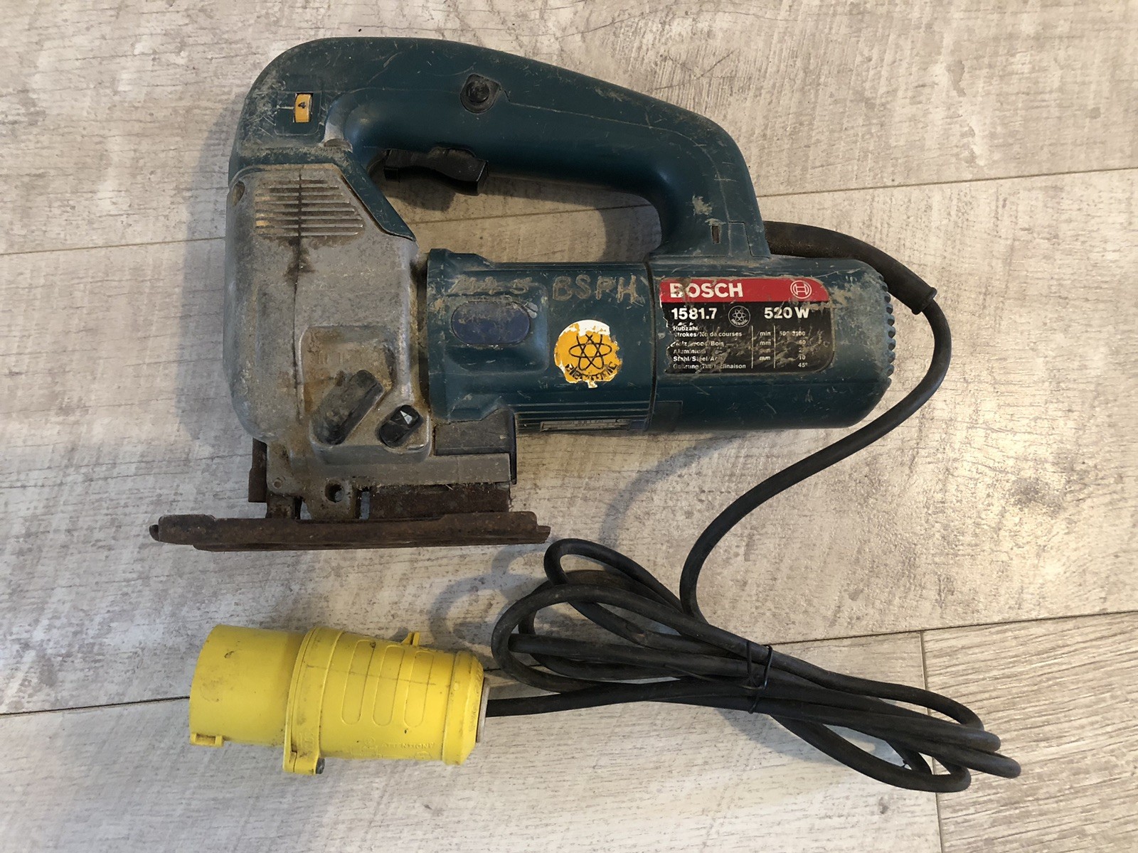 BOSCH 1581.7 Jigsaw 110V Site 529W Corded Jig-Saw FAULTY SPARES OR REPAIR