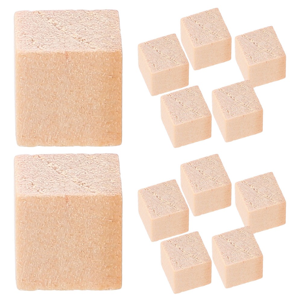 200 Pcs Small Wooden Cubes Mini Wood Blocks Unfinished for Projects