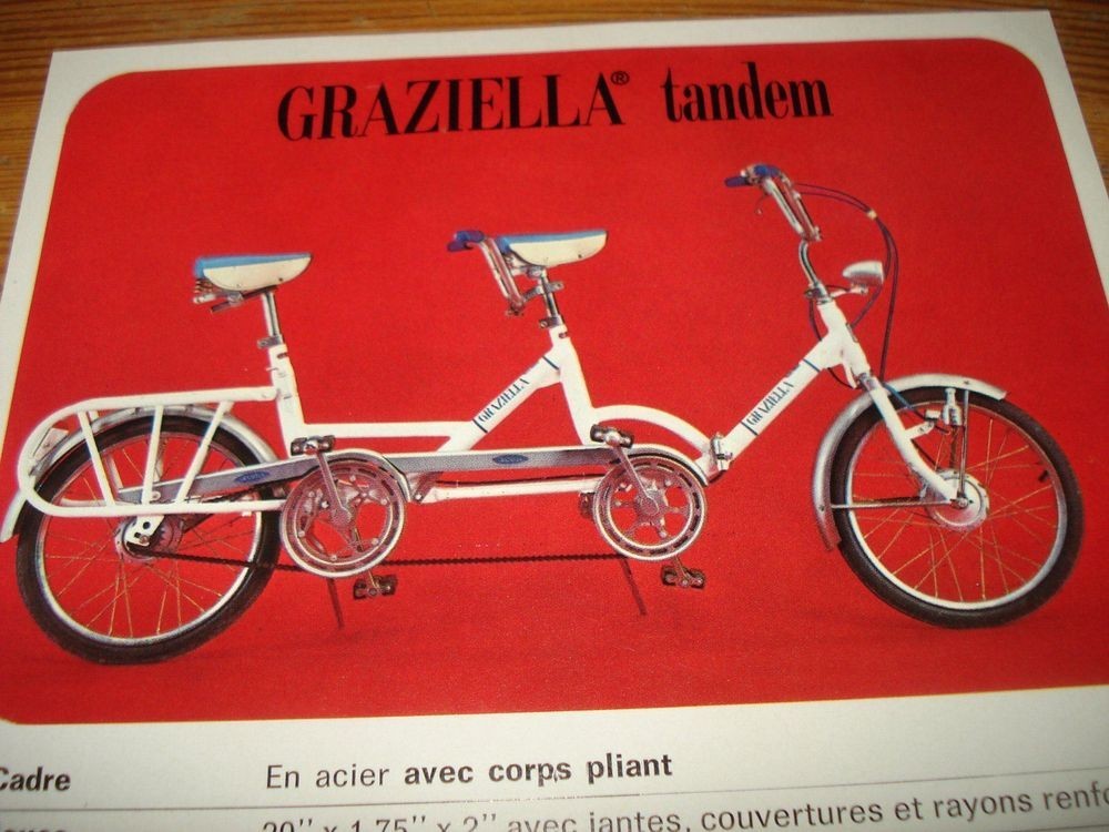 Carnielli Graziella Classic Vintage Tandem Folding Bike Barn Find Winter Project