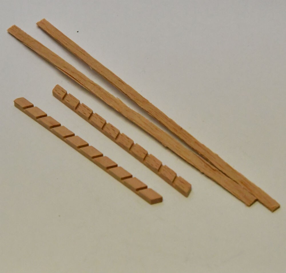 Mantua Walnut Ladder Kit 2x3x60mm Model Boat Fittings Dioramas & Craft Projects