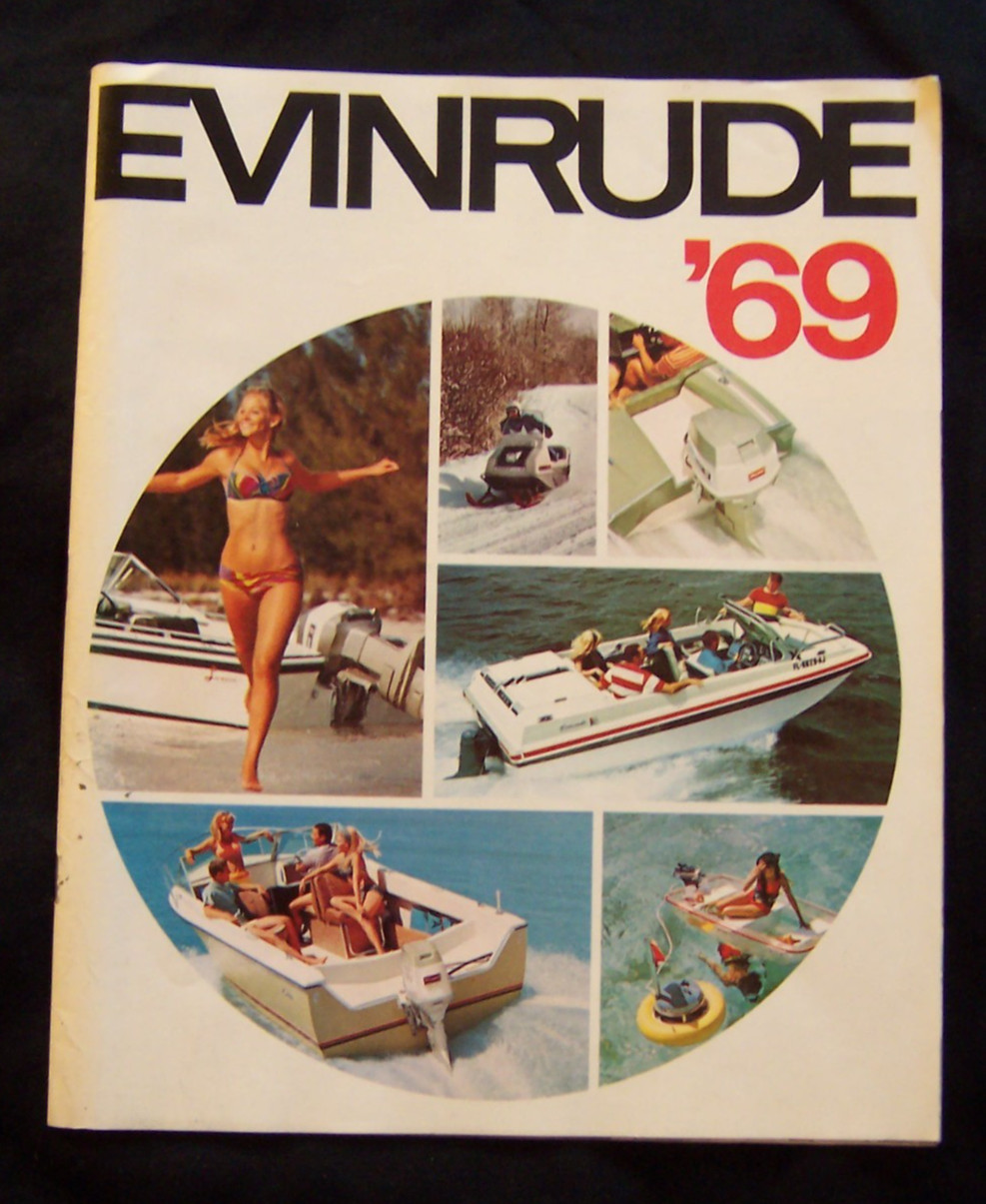 VINTAGE 1967 EVINRUDE OUTBOARD MOTOR BOAT SKEETER SNOWMOBILE BROCHURE MARINE