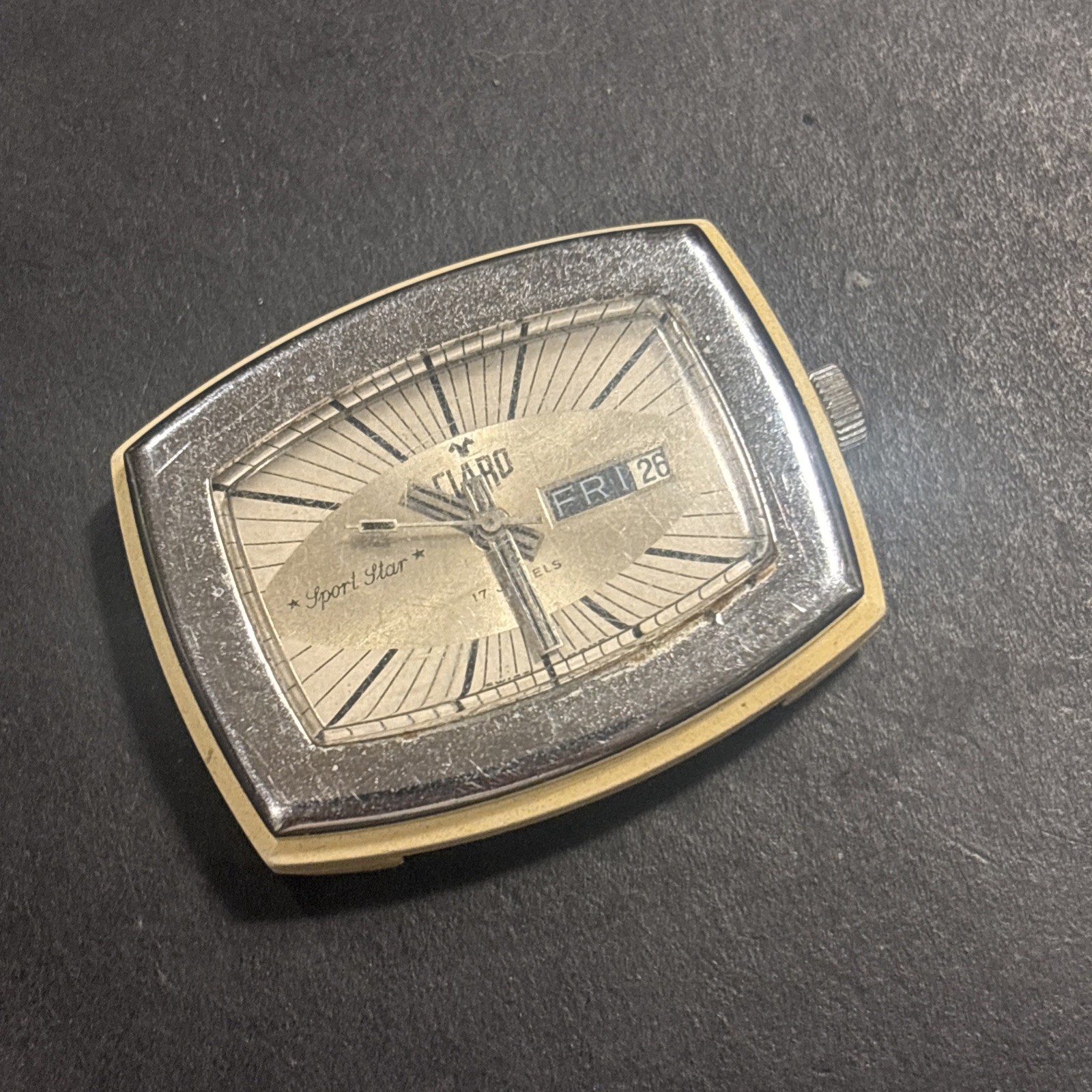 K94 Vintage Claro Sport Star Swiss Made Mid Century Modern 1970’s Parts Repair