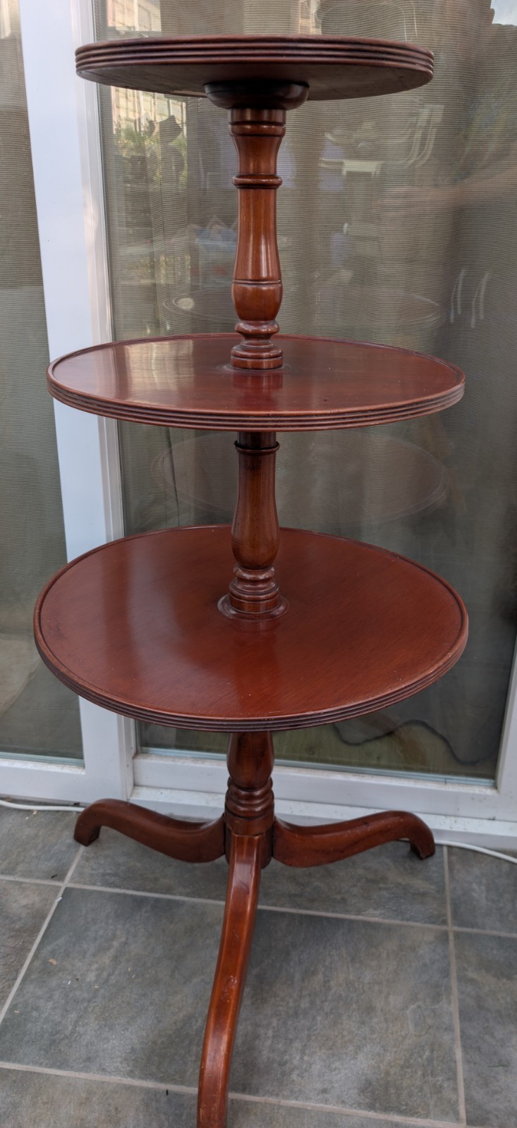 Mahogany Three-Tier Revolving Dumb Waiter Edwardian – Restoration Project