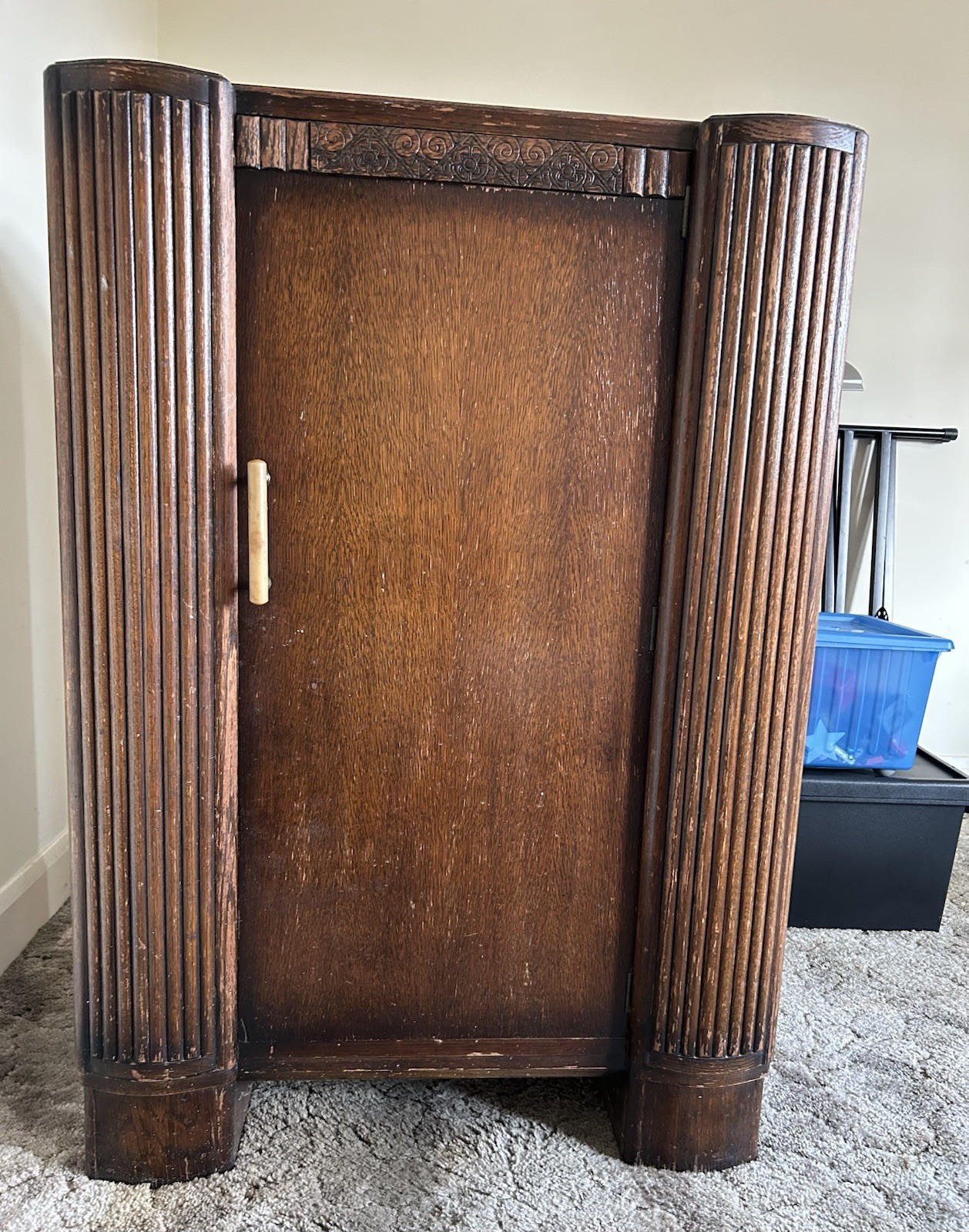 ART DECO FREE STANDING ARMOIRE BY CWS LTD 1926-1960’s IDEAL RESTORATION PROJECT