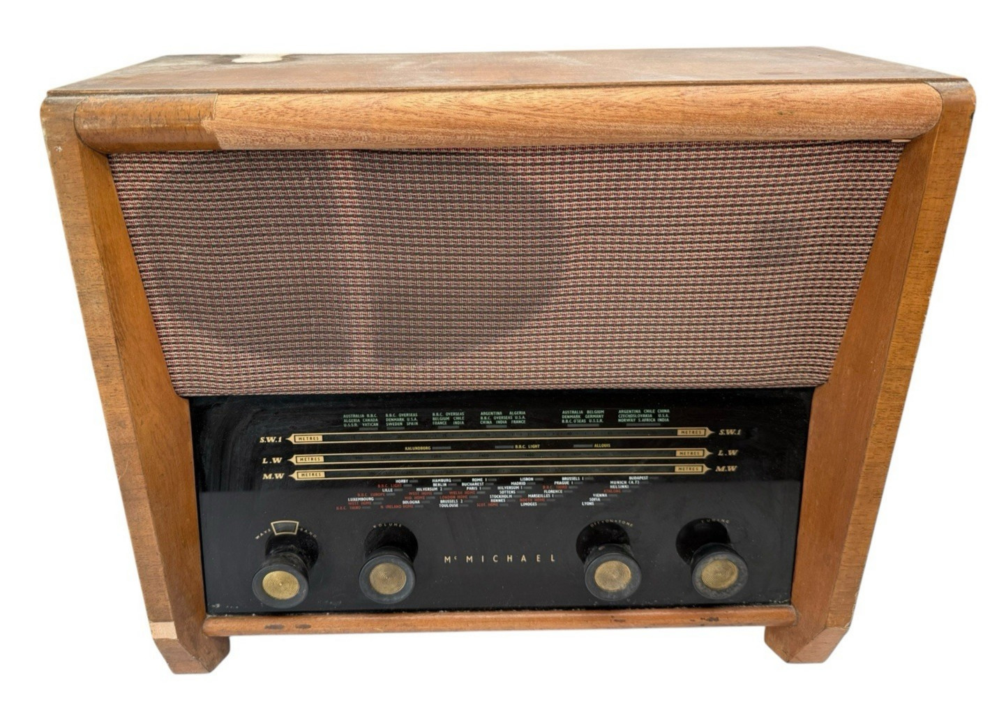 Vintage mcmichael 855 Valve radio for restoration