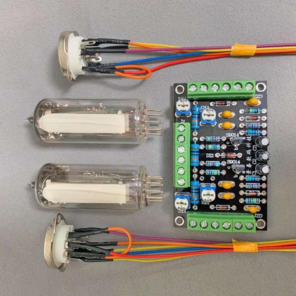 6E2 Valve Tube Driver Board Kit for DIY Audio Amplifier Projects with Green Glow