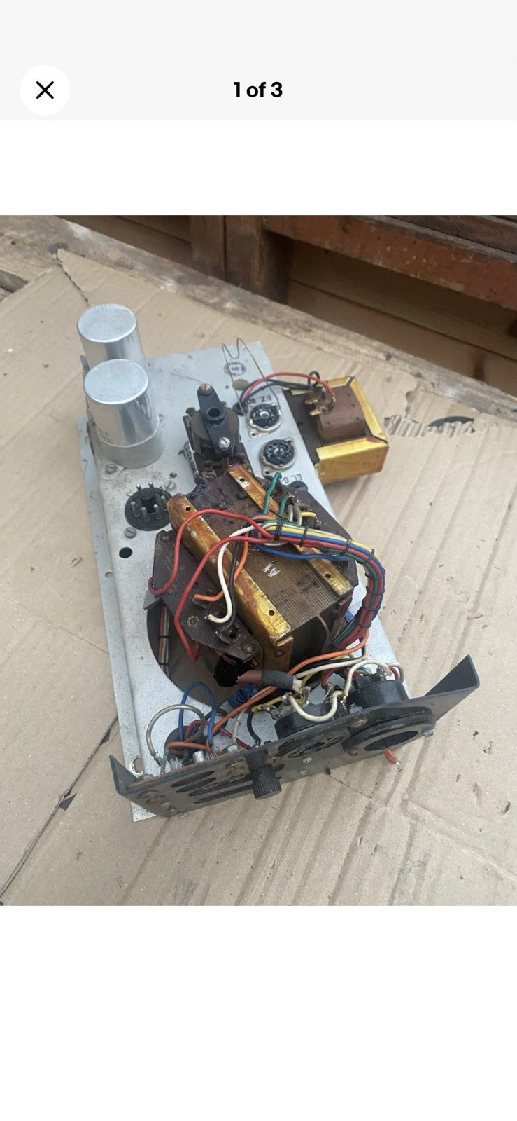 Pair, Valve Amplifier Vintage Power Unit And Parts.