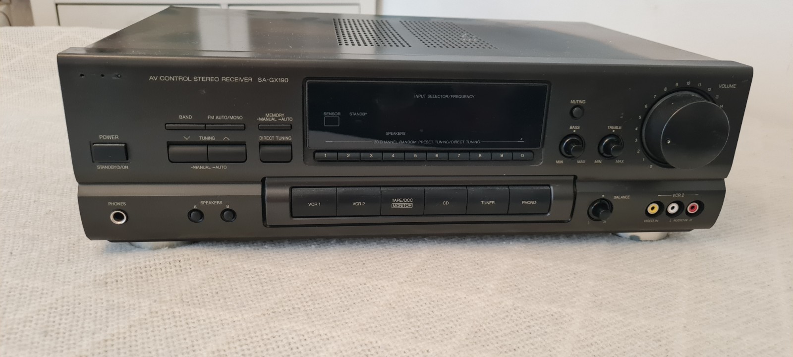 TECHNICS SA-GX190 Stereo Receiver Hi-Fi Black Spares or repair