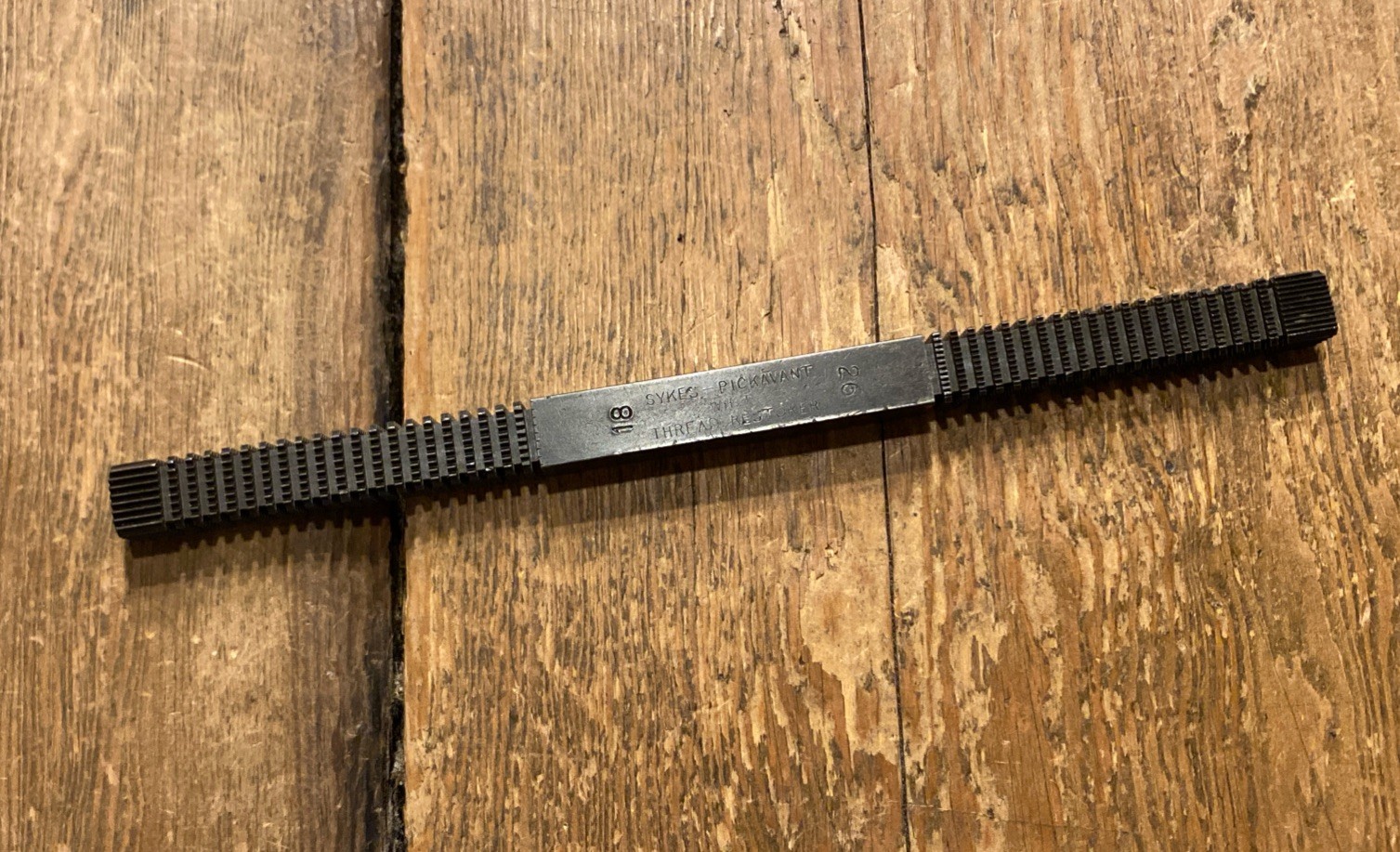 VINTAGE SYKES PICKAVANT THREAD RESTORER FILE WHITWORTH GARAGE MECHANIC OLD TOOLS