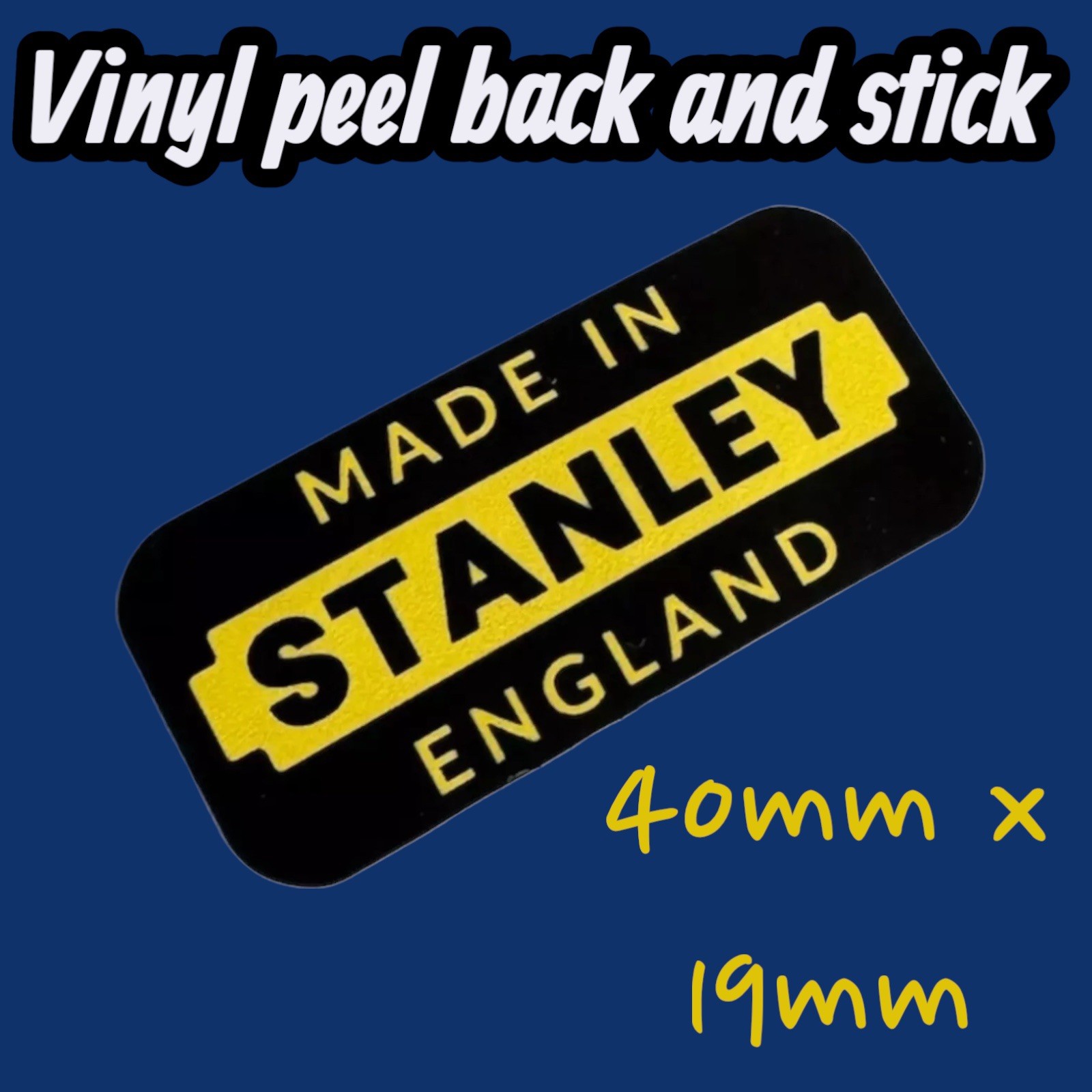 Stanley Tools sticker restoration vintage plane Tool SW Sweetheart decal Box Uk