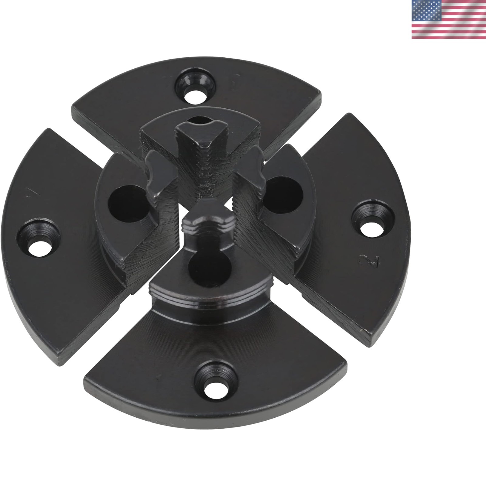 Versatile Wood Lathe Chuck Accessory Set for 3.75" & 4" Projects - Chrome Steel