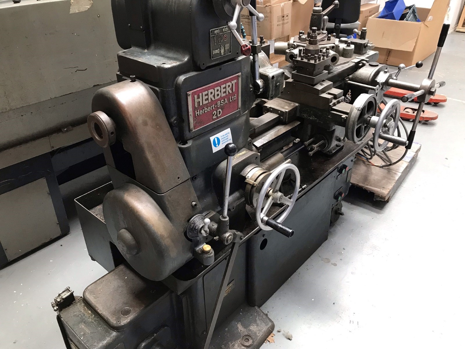 Herbert - BSA - No.1 2D Capstan Semi Automatic Lathe - spares or repair