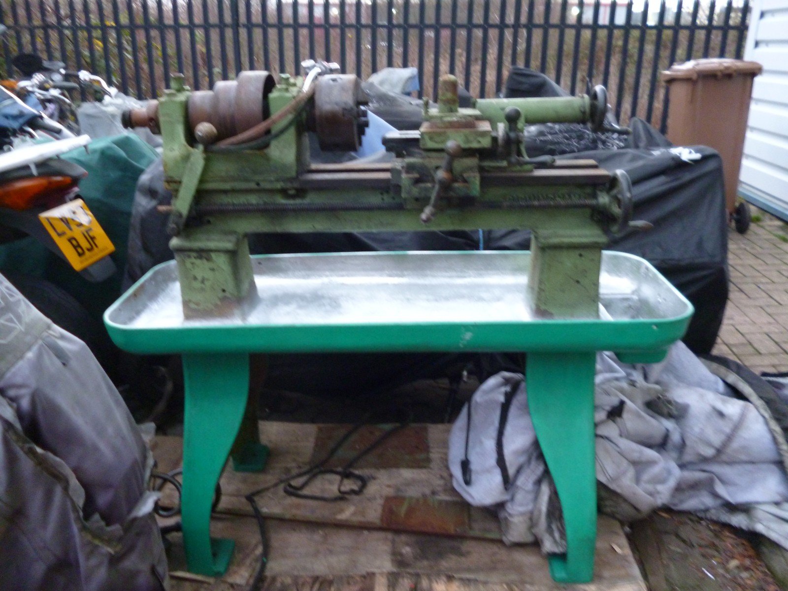 LATHE OLD TYPE NEEDS TLC, R. LLOYD OF BIRMINGHAM (NOT MYFORD)