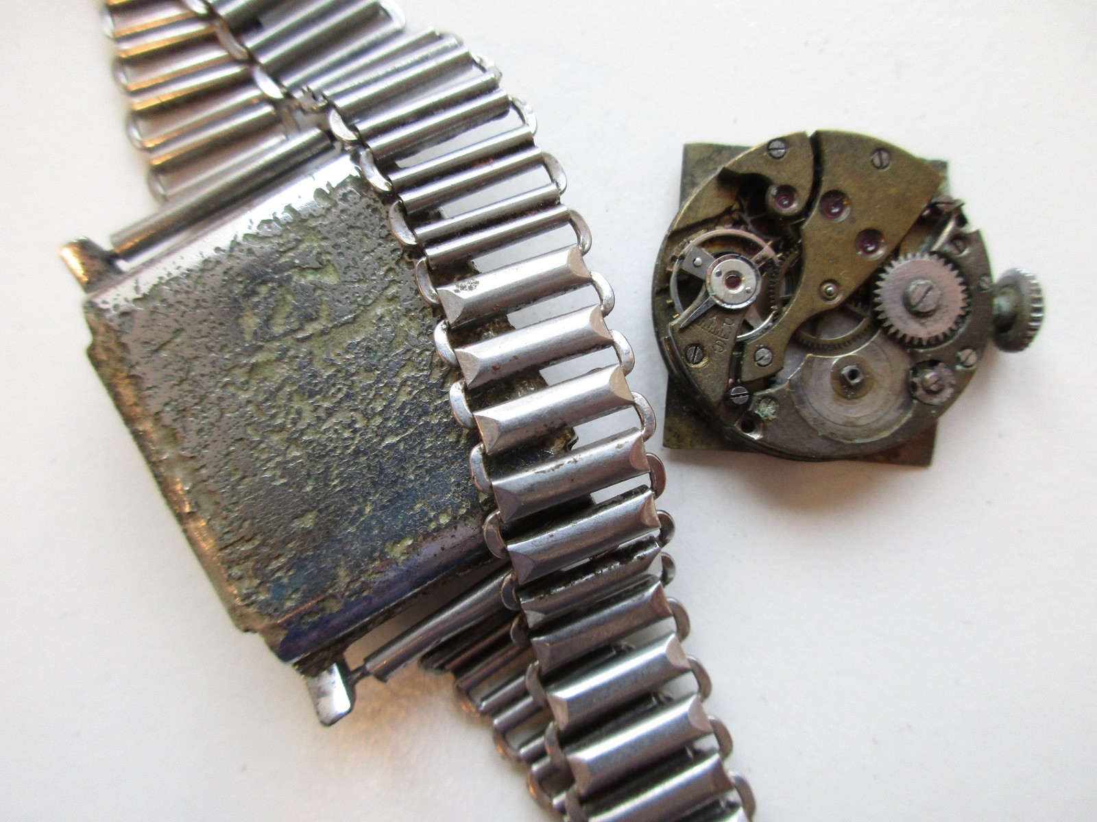 Vintage watch movement and case - restoration project
