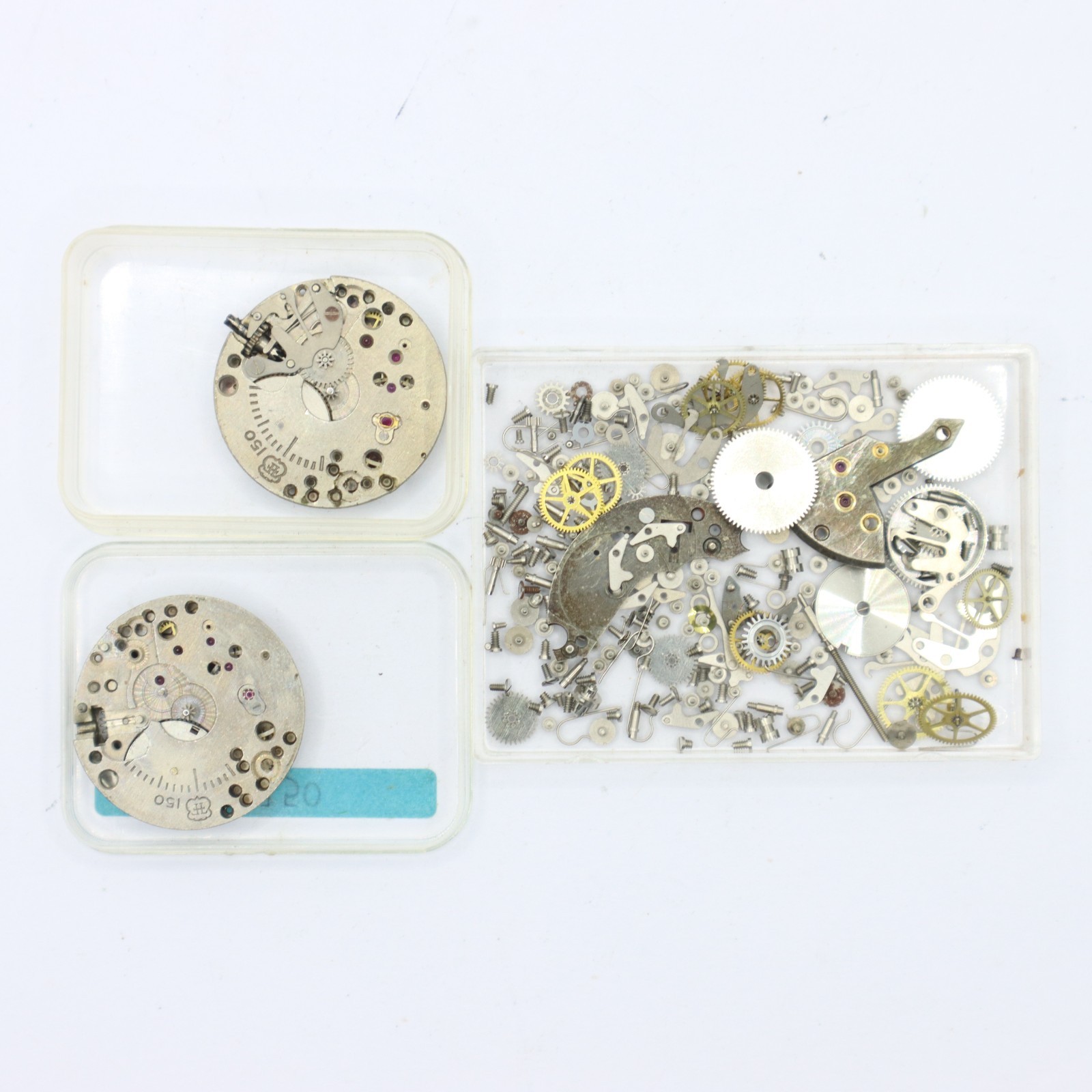 Assorted FHF Fontainemelon Cal. 150 Swiss Watch Parts Restoration or Projects