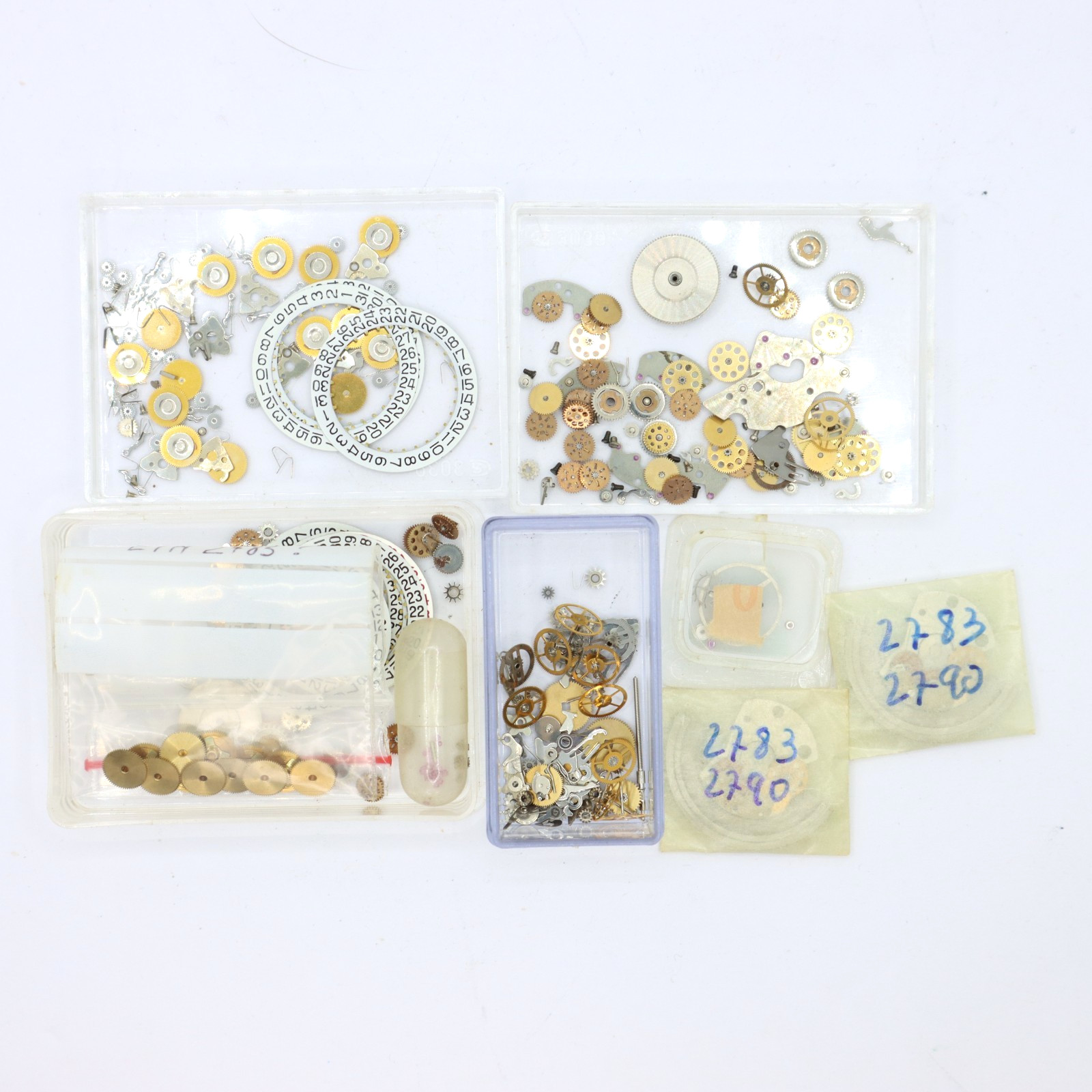 Assorted ETA Cal. 2783 Swiss Watch Parts For Restoration or Projects