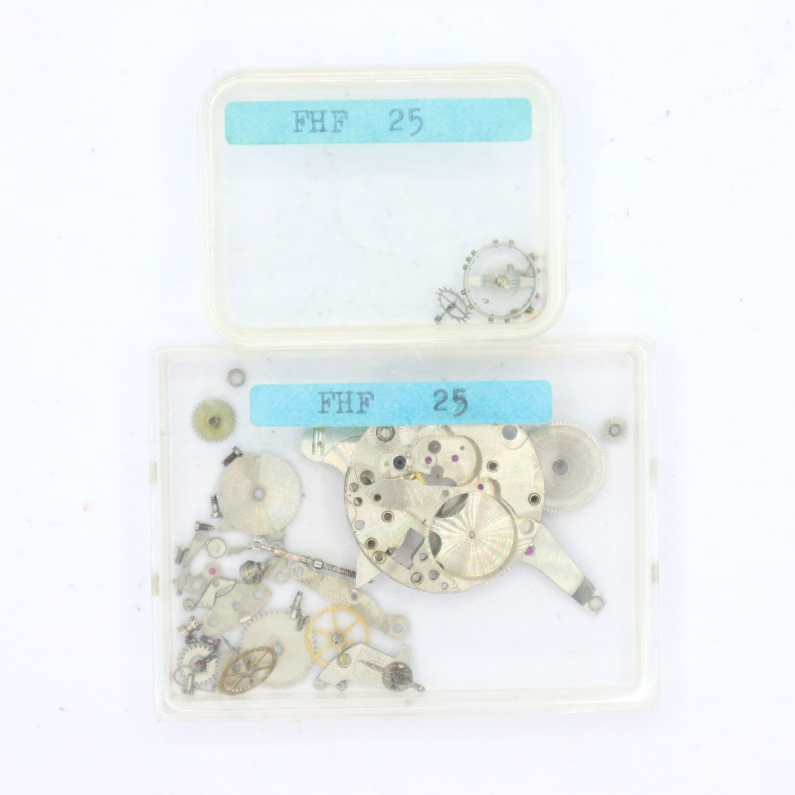 Assorted FHF Fontainemelon Cal. 25 Swiss Watch Parts For Restoration or Projects