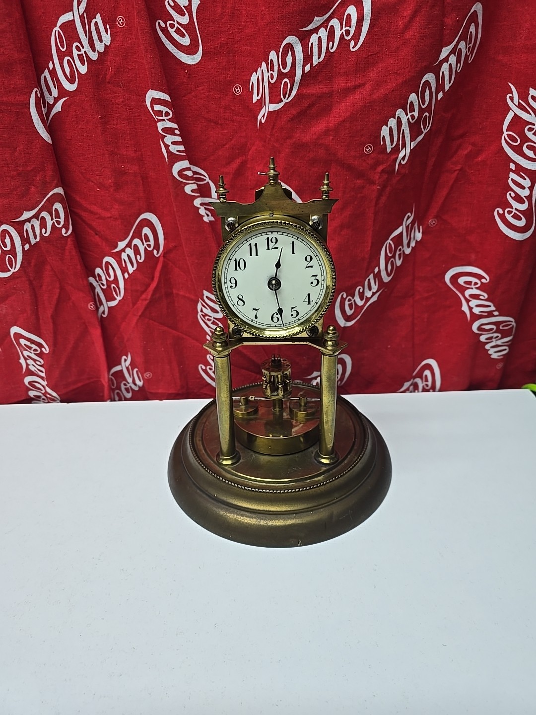 VINTAGE TORSION ANNIVERSARY CLOCK FOR RESTORATION SPARES REPAIR ONLY