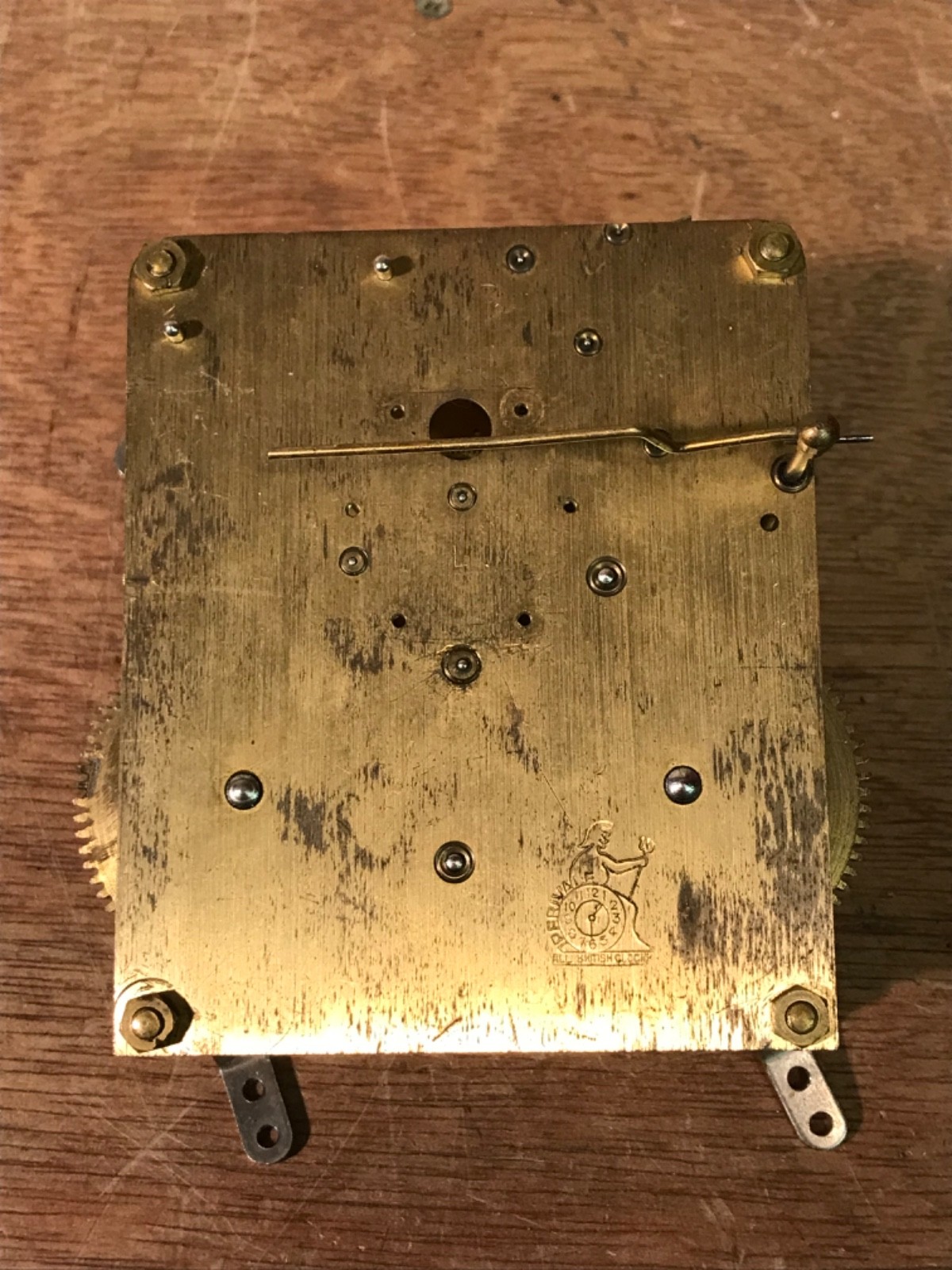 Vintage Perivale Chiming Clock Incomplete Movement for Spares Repair