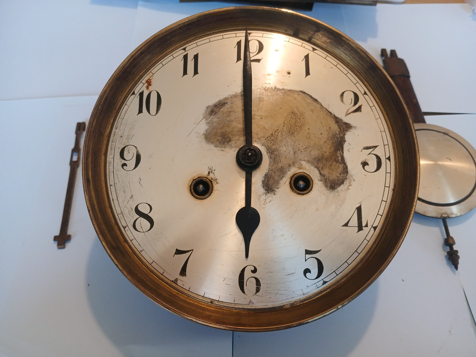 Vintage FHS Wall Clock Movement spares - Clockmakers spares/repair