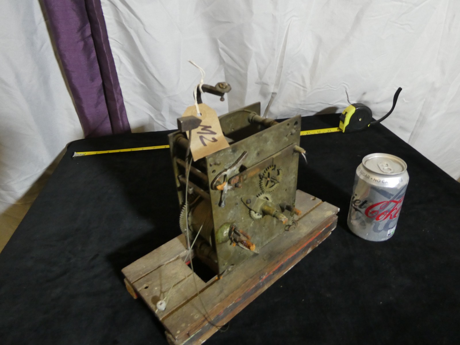 Antique Longcase Grandfather Clock Movement Spares Repairs Restoration Only #M2