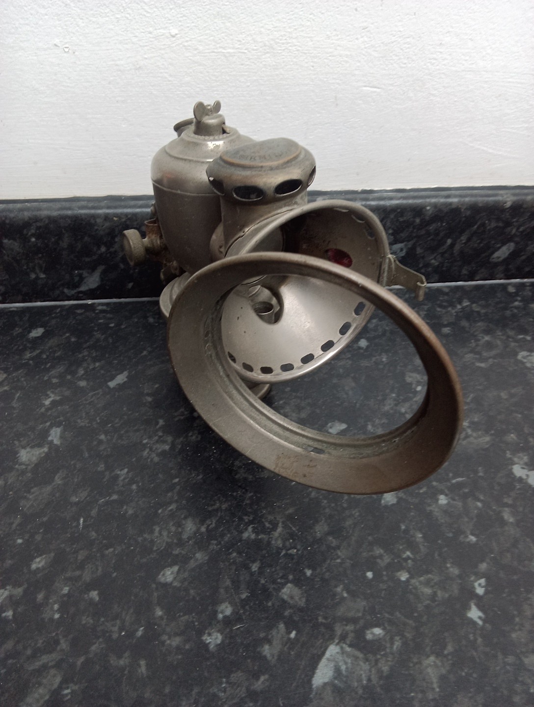 VINTAGE JOSEPH LUCAS CALCIA MAJOR CARBIDE BICYCLE LAMP NO. 314 FOR RESTORATION