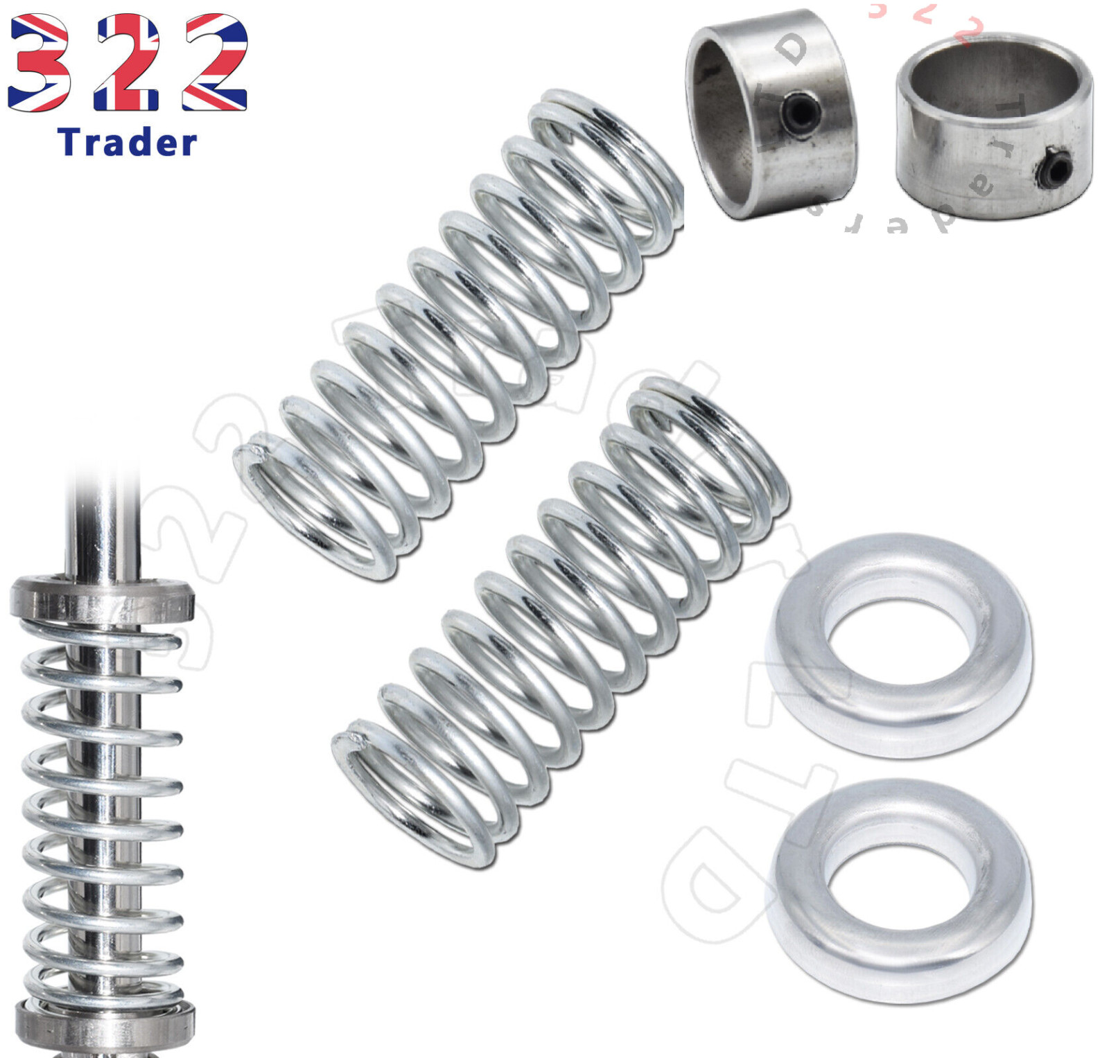 RALEIGH CHOPPER MK3 - SISSY BAR CUPS SPRINGS RESTORATION PARTS