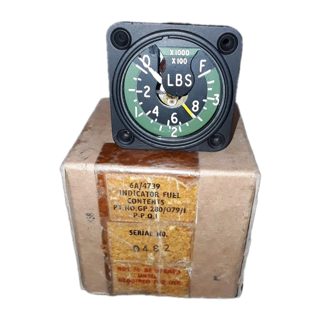 RAF. Fuel Contents Gauge 6A 4739 , Untested